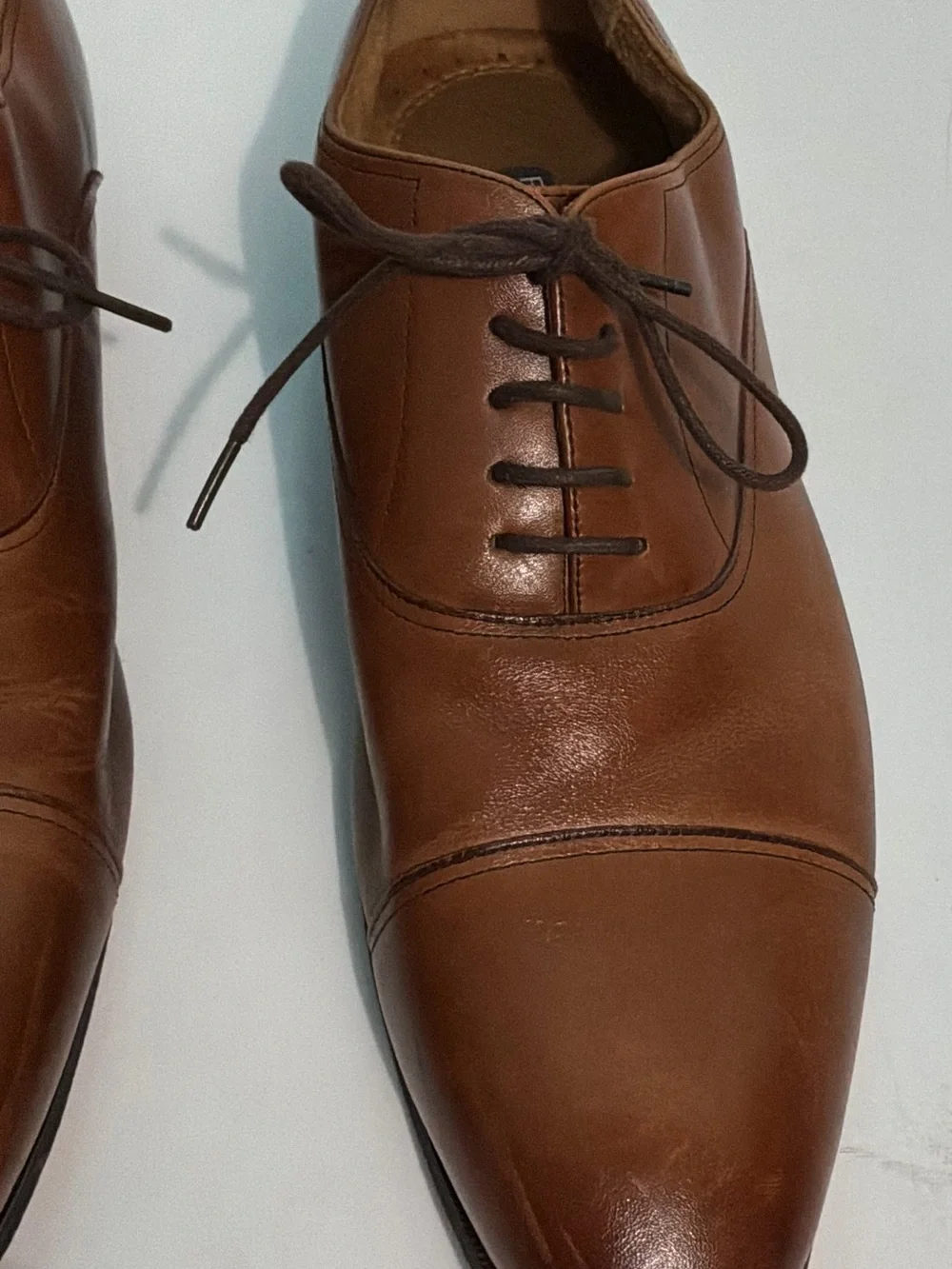 Florsheim Francisco Cognac Cap-Toe Oxford  Memory Foam Mens